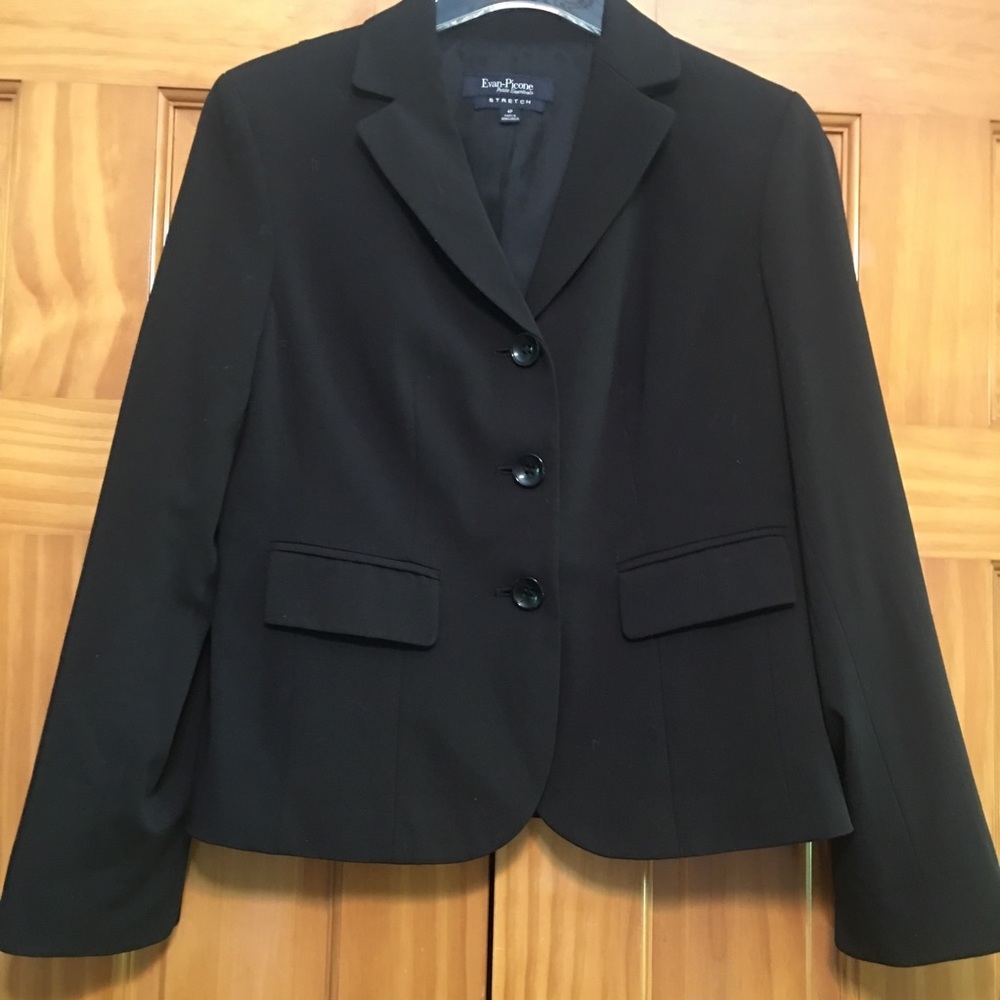 Evan Picone Black Blazer 4P